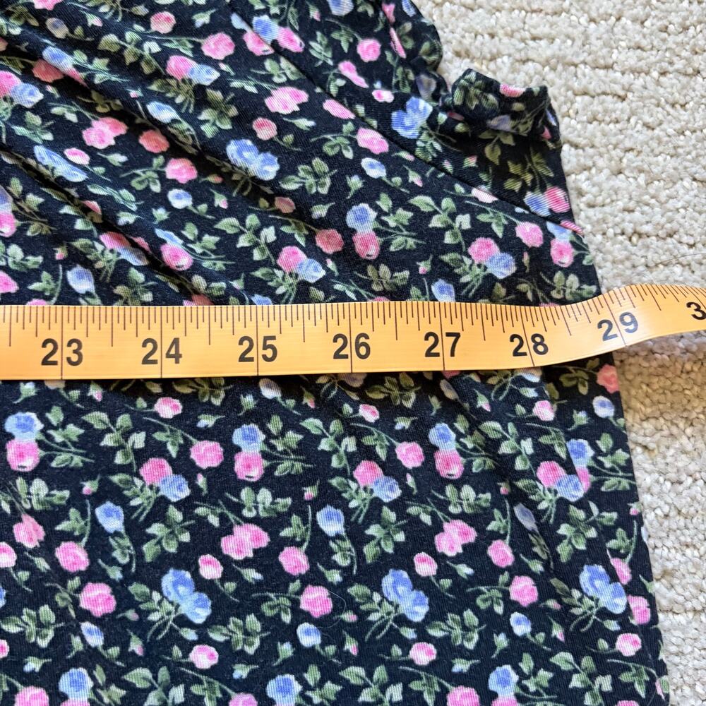 Eileen West Midnight Blossoms Modal Nightgown Size 2X Black Plus Size Pajama - Picture 8 of 9